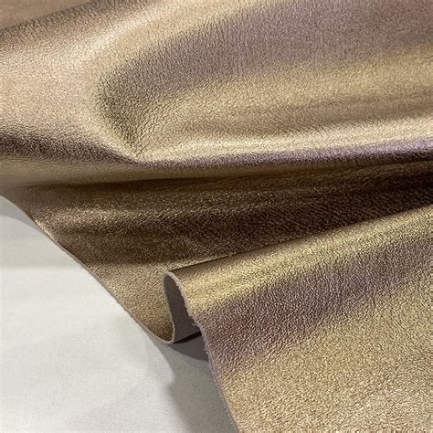 metallic leather hide